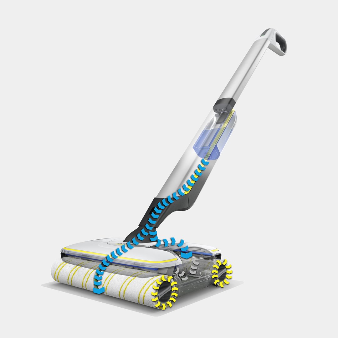 Kärcher FC 7 CORDLESS Electric broom Battery Wet Bagless Black, White, Yellow 2.85 Ah-9