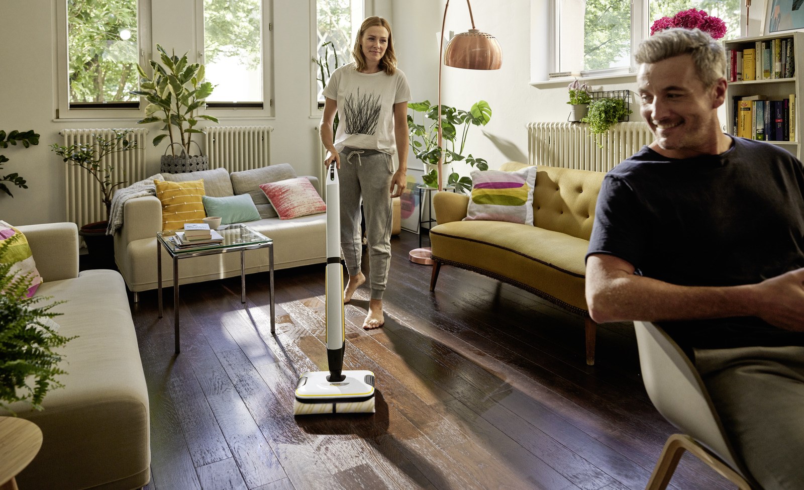 Kärcher FC 7 CORDLESS Electric broom Battery Wet Bagless Black, White, Yellow 2.85 Ah-3