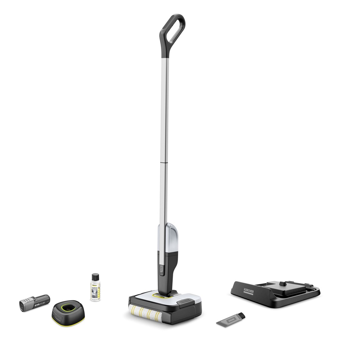 Kärcher FC 2-4 Electric broom Battery Dry&wet Bagless Black, Grey, White 2.5 Ah-1