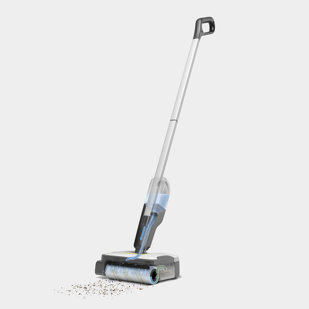 Kärcher FC 2-4 Electric broom Battery Dry&wet Bagless Black, Grey, White 2.5 Ah-8