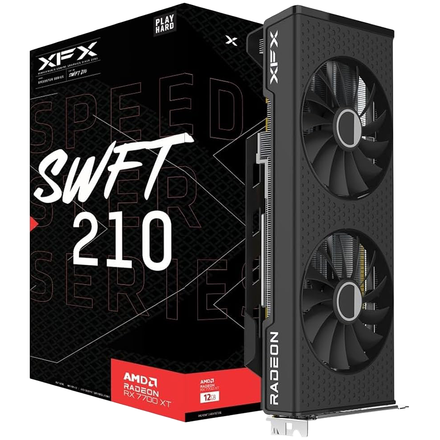 XFX RX-77TSWFTFP graphics card AMD Radeon RX 7700 XT 12 GB GDDR6-5