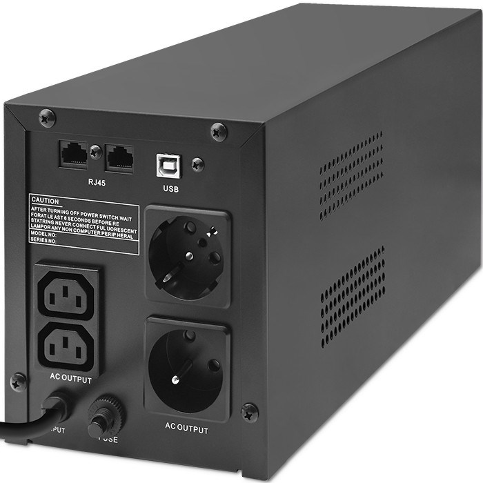 UPS Neprekidno napajanje QOLTEC Monolith 1000VA 1000W (On-line, LCD, Čisti sinusni val, USB/SNMP)-2