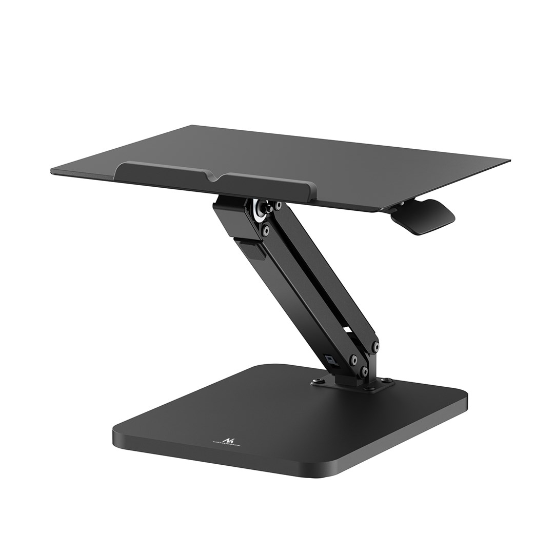 Stalak za monitor ili laptop MACLEAN MC-493 (plinska opruga, za rad stojeći i sjedeći, crna boja)-9