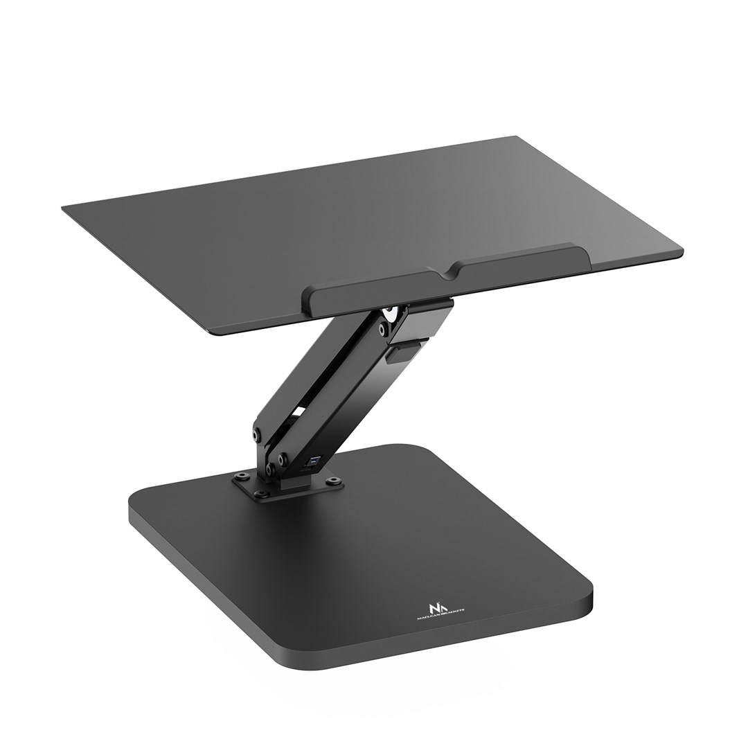 Stalak za monitor ili laptop MACLEAN MC-493 (plinska opruga, za rad stojeći i sjedeći, crna boja)-7