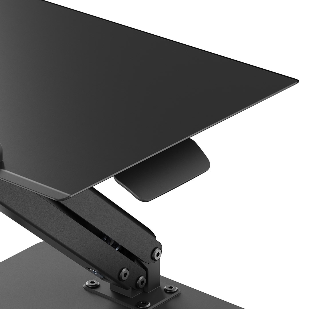 Stalak za monitor ili laptop MACLEAN MC-493 (plinska opruga, za rad stojeći i sjedeći, crna boja)-6