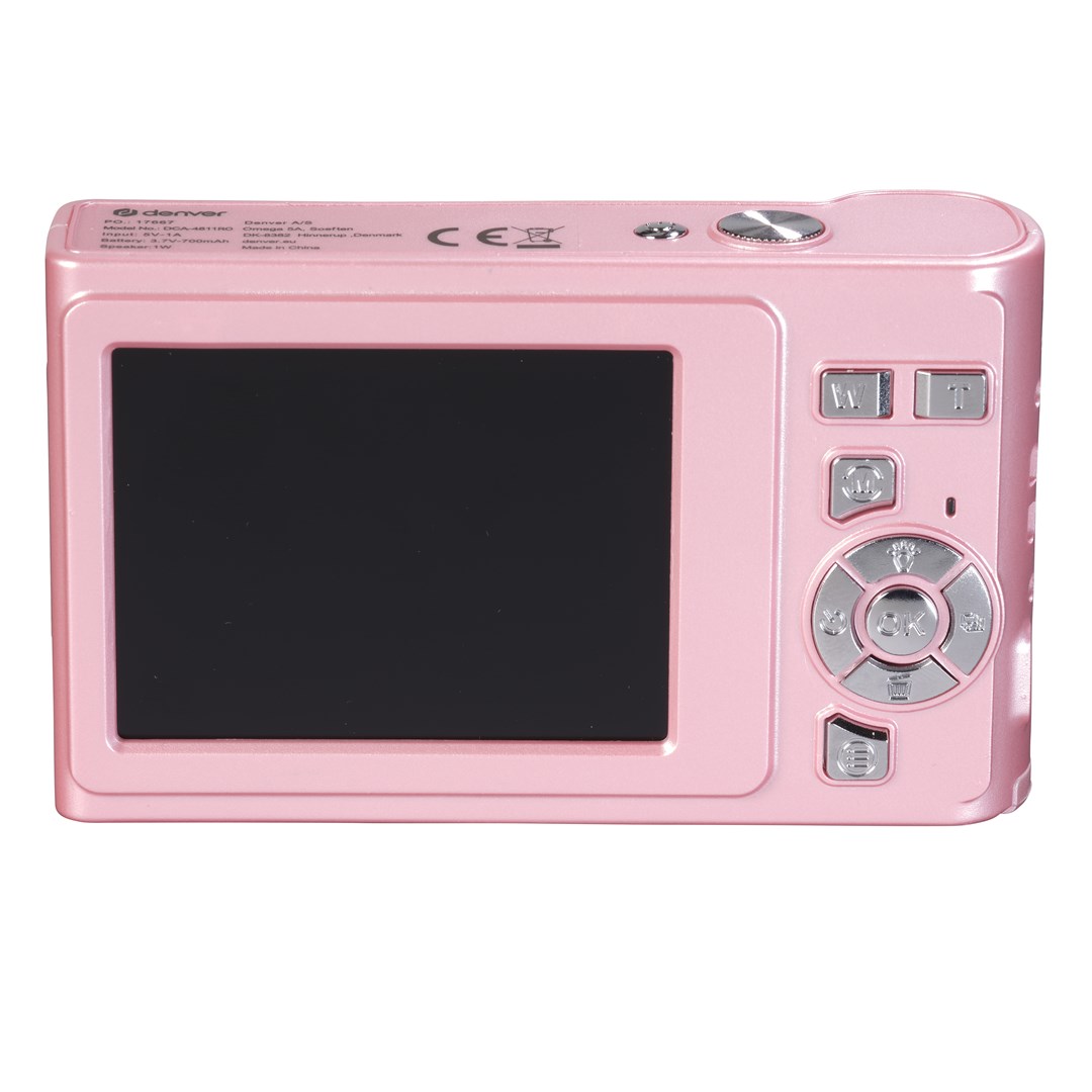 Kompaktni fotoaparat DENVER DCA-4811RO (48MP, Pink)-3