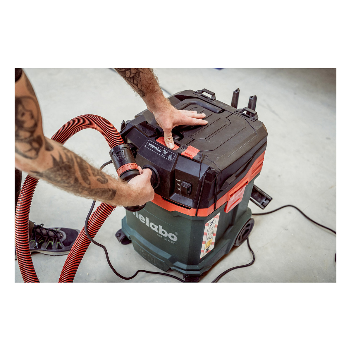 Industrijski usisavač METABO ASA 30 M PC (1200W, 30L, klasa M)-12