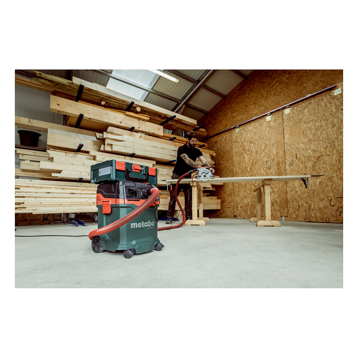 Industrijski usisavač METABO ASA 30 M PC (1200W, 30L, klasa M)-4