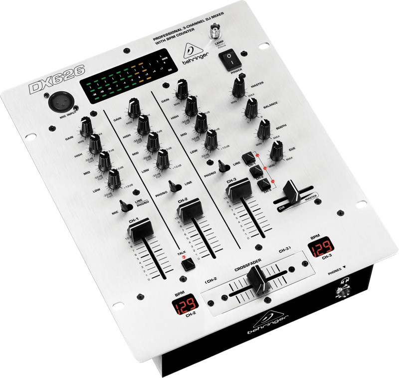 DJ kontroler BEHRINGER DX626 (3 kanala, siva boja)-1
