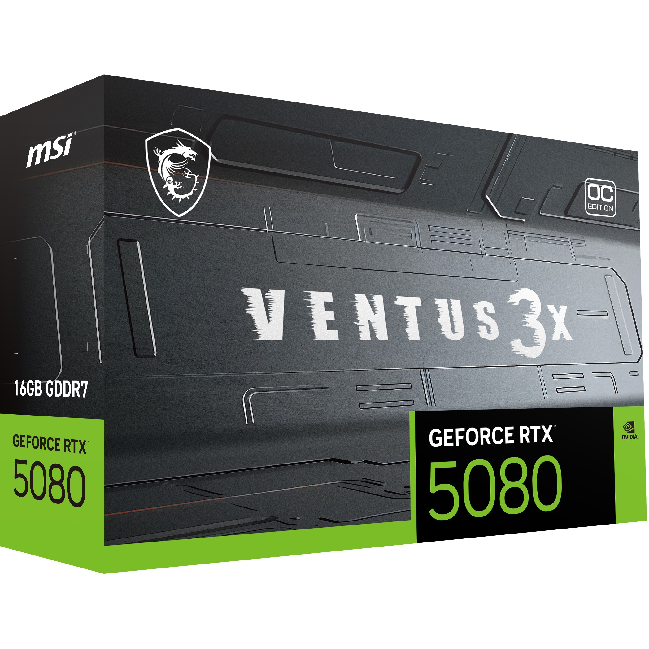 Grafička kartica MSI VENTUS GeForce RTX5080 16G 3X OC NVIDIA GeForce RTX 5080 16 GB GDDR7-1