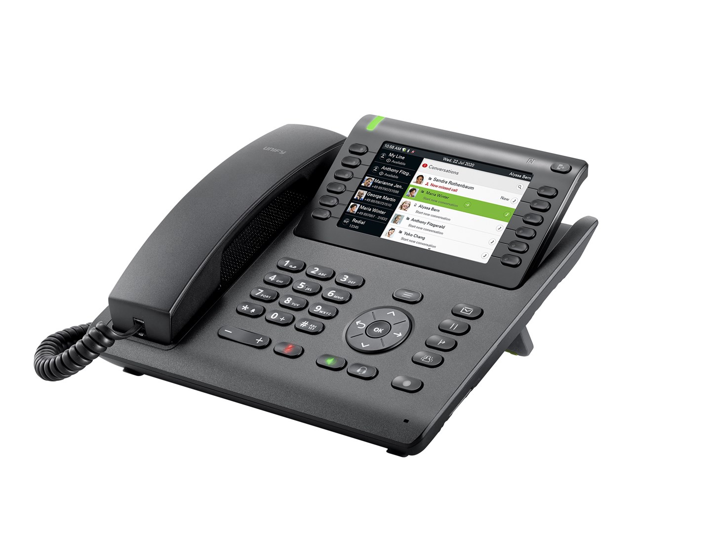 Unify OpenScape Desk Phone CP700 IP telefon (5" TFT, SIP, Bluetooth, NFC, Gigabit LAN)-0