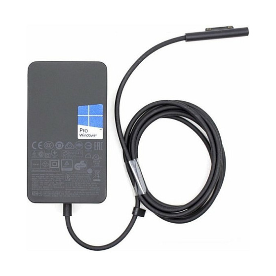Microsoft Surface 65W Power Supply Laptop, Tablet Black AC Indoor