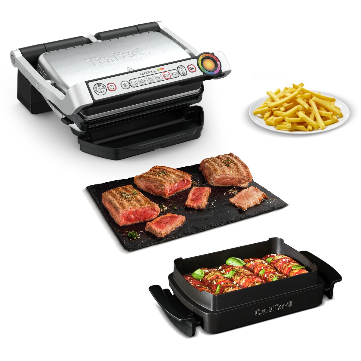Električni grill TEFAL OptiGrill+ GC714D-3