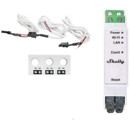 Shelly Pro 3EM-3CT63 energy cost meter AC-0