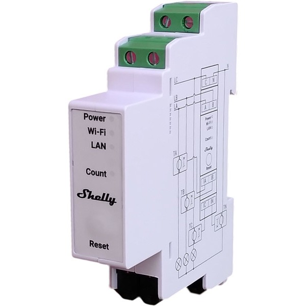 Shelly Pro 3EM-3CT63 energy cost meter AC-3