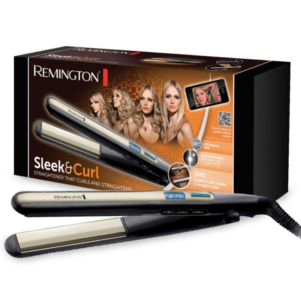Remington S6500 hair styling tool Straightening iron Warm Black 2.5 m-0