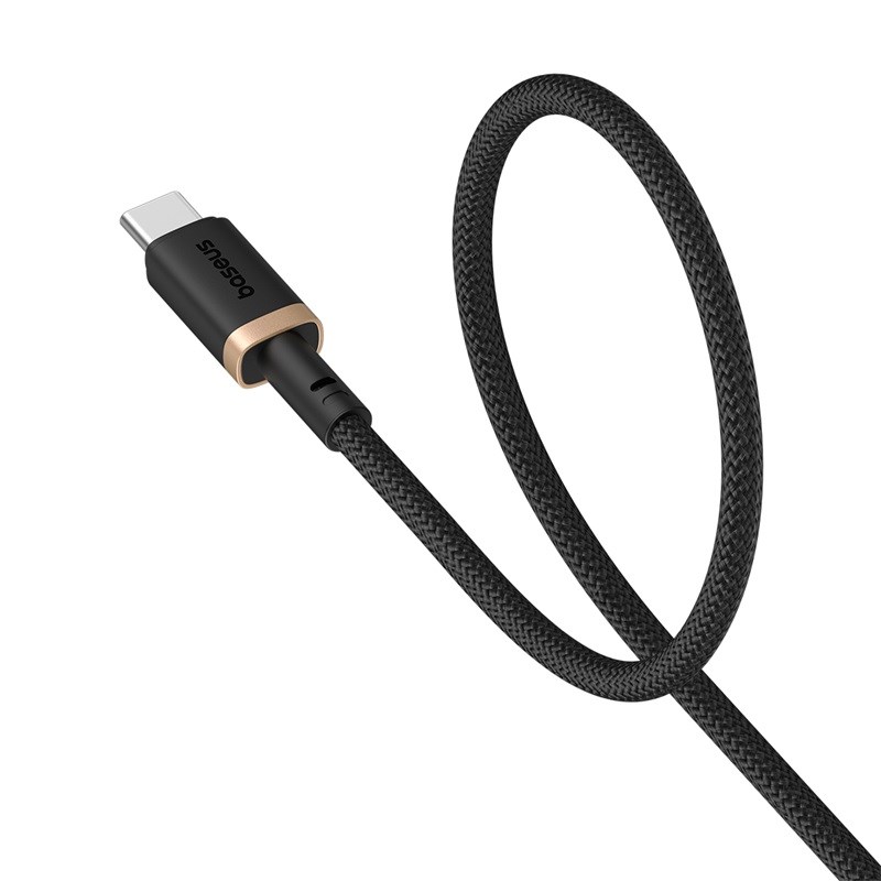 Kabel Baseus Dura USB Type A do Type C (60 W, brzo punjenje, 2 m, crna, zlatna)-2