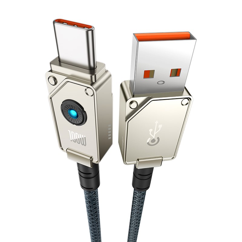 Baseus Unbreakable USB A to USB C cable 2 m 100 W White-1