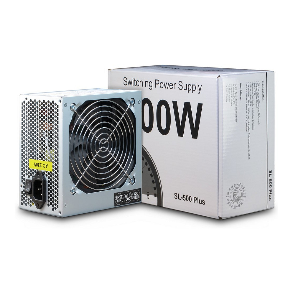 Napajanje INTER-TECH SL-500 PLUS (500 W, 20+4 pin ATX, ATX Silver)-3