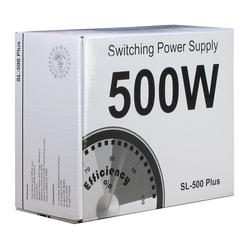 Napajanje INTER-TECH SL-500 PLUS (500 W, 20+4 pin ATX, ATX Silver)-5