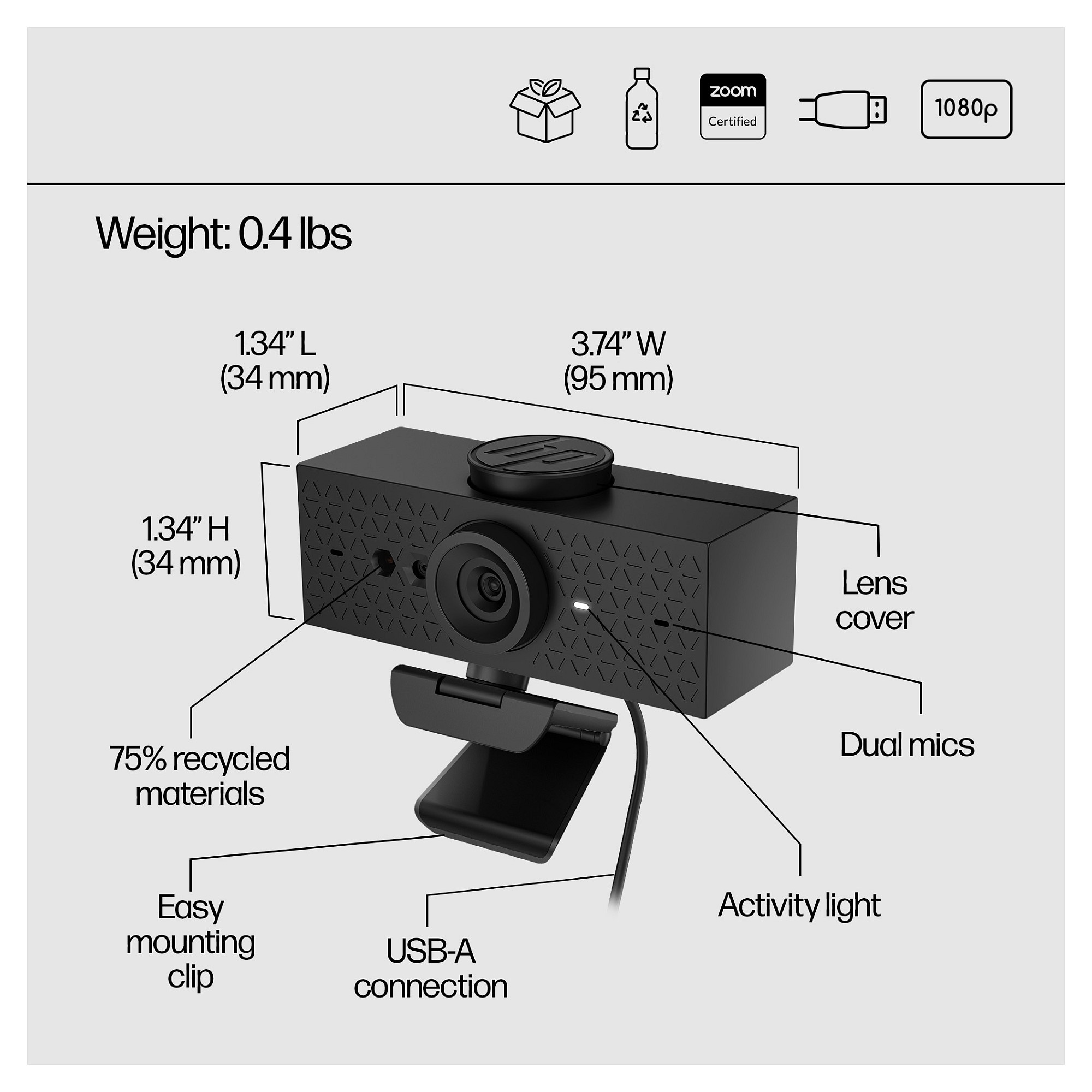 Web kamera HP 620 FHD-8