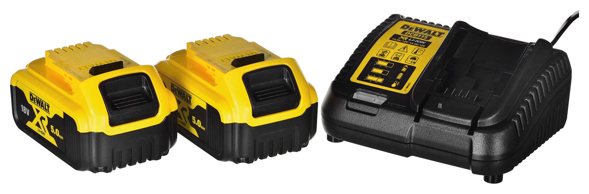 Alatni komplet DEWALT DCK266P2T (DCD796+DCF887) 2x5,0Ah 18V-14
