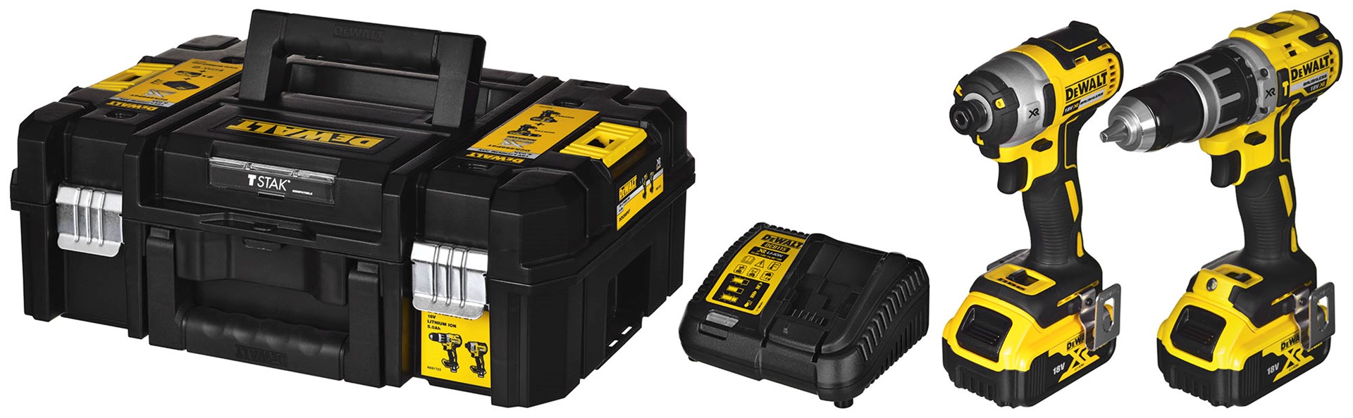 Alatni komplet DEWALT DCK266P2T (DCD796+DCF887) 2x5,0Ah 18V-29
