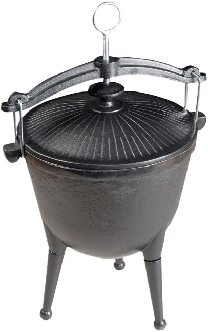 Kotlić MASTER GRILL & PARTY MG629 (lijevano željezo, 4,5 l, crna boja)-0