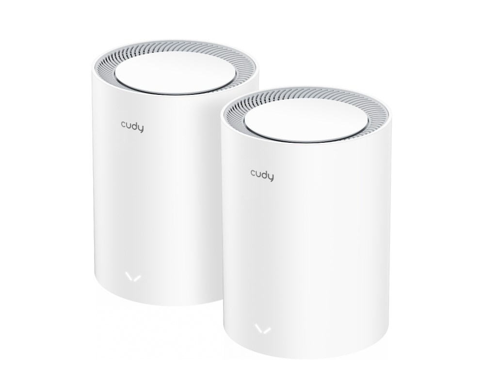 Cudy M3000 2-PACK mesh wi-fi system Dual-band (2.4 GHz / 5 GHz) Wi-Fi 6 (802.11ax) Grey, White 1 Internal-0