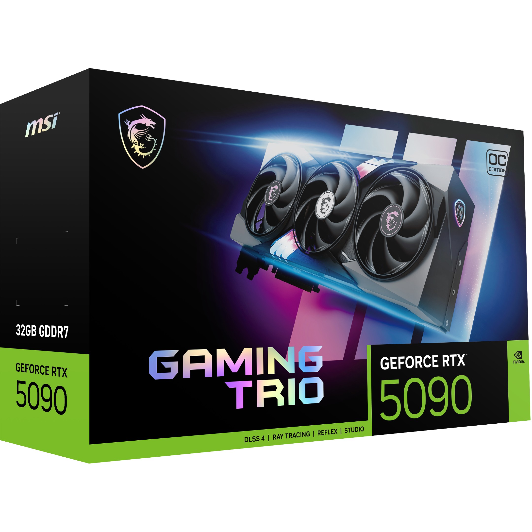 Grafička karta MSI RTX 5090 32G GAMING TRIO OC (nvidia geforce, pcie 5.0 x16, 16384, gddr7, 512-bit, 2.482 mhz, takt memorije 28.000 mhz, 3x display port 2.1b, 1x hdmi 2.1b, 7680x4320)-7
