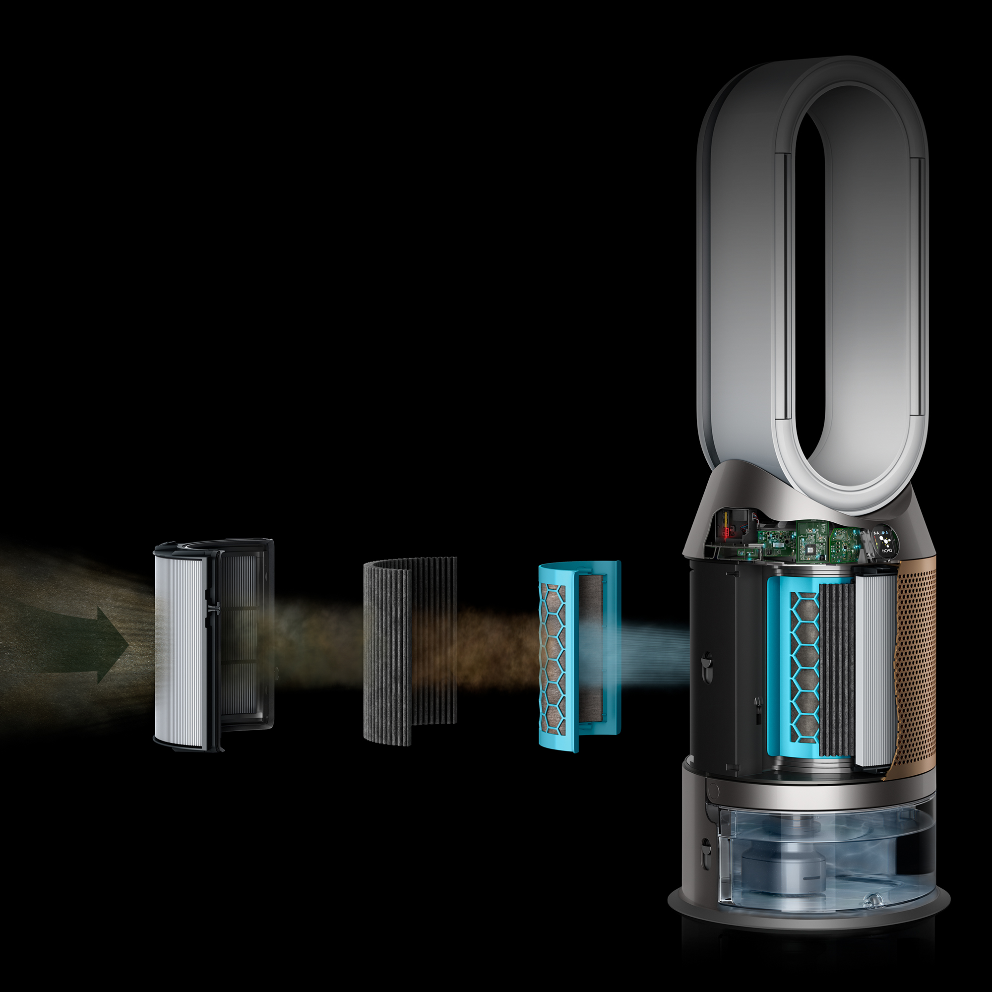 Pročišćivač i ovlaživač zraka DYSON Purifier Humidify + Cool PH04 (pročišćivač, ovlaživač i ventilator), 379491-14
