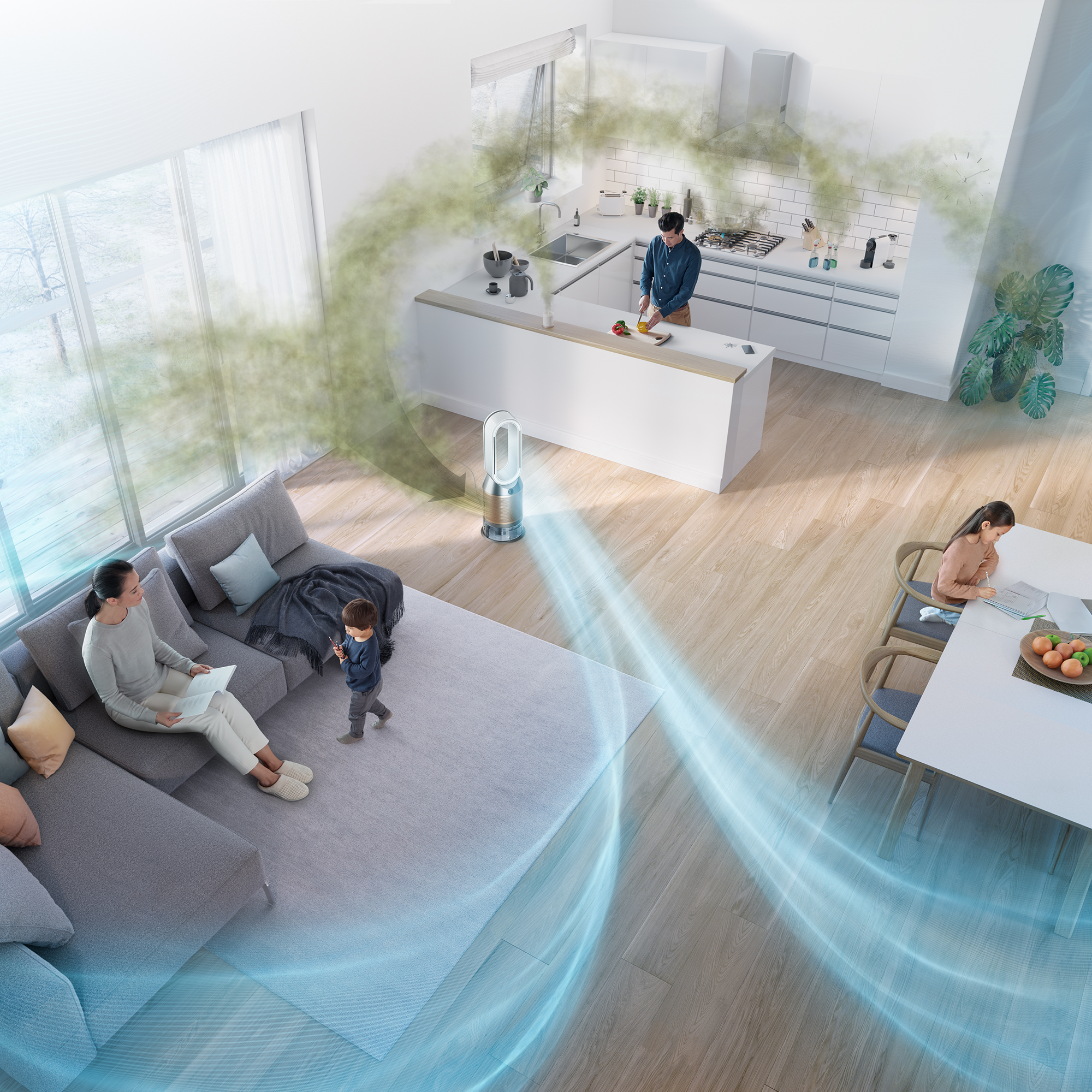 Pročišćivač i ovlaživač zraka DYSON Purifier Humidify + Cool PH04 (pročišćivač, ovlaživač i ventilator), 379491-10