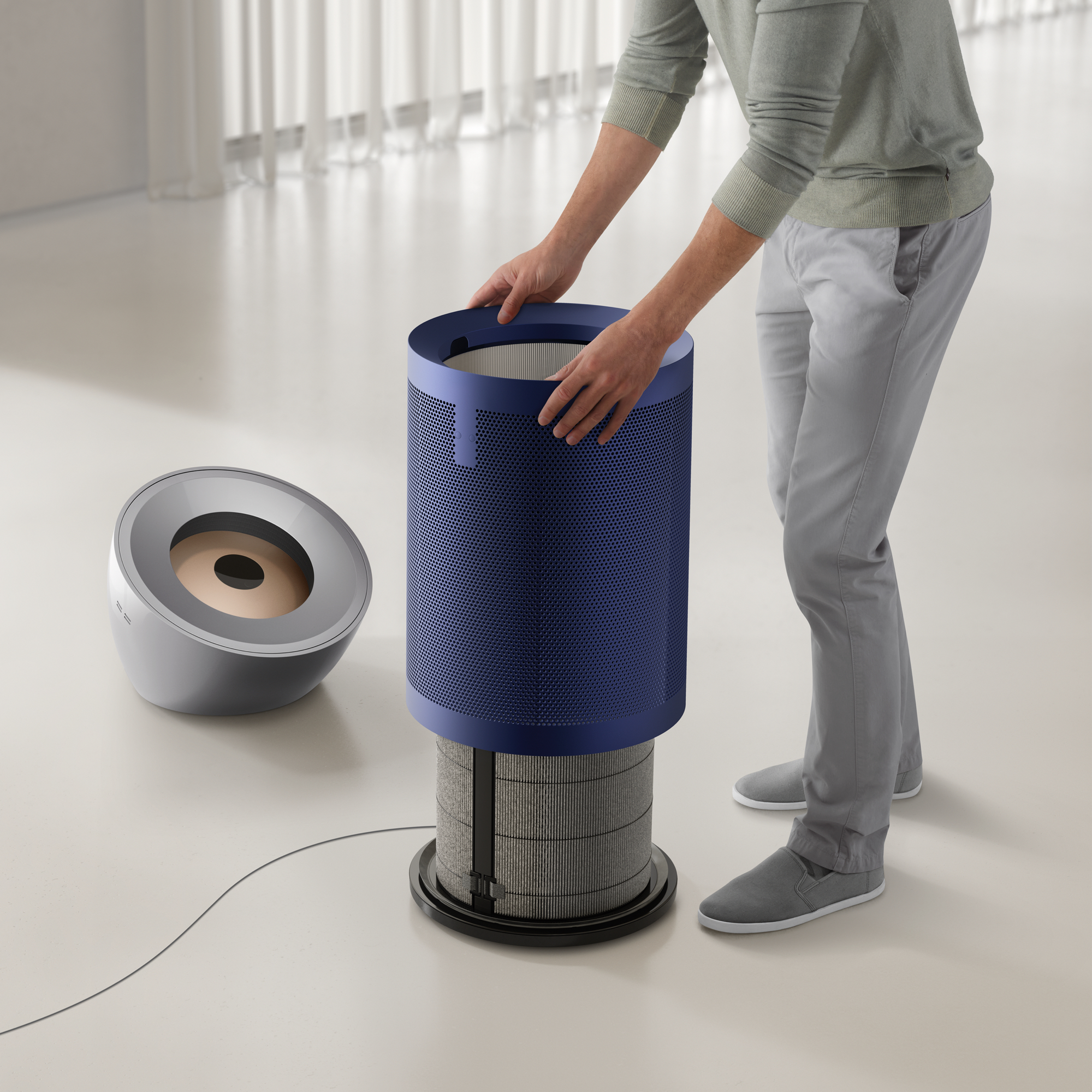 Pročišćivač zraka DYSON Big+Quiet Formaldehyde BP03 (410639) Bright Nickel/Dark Blue-2