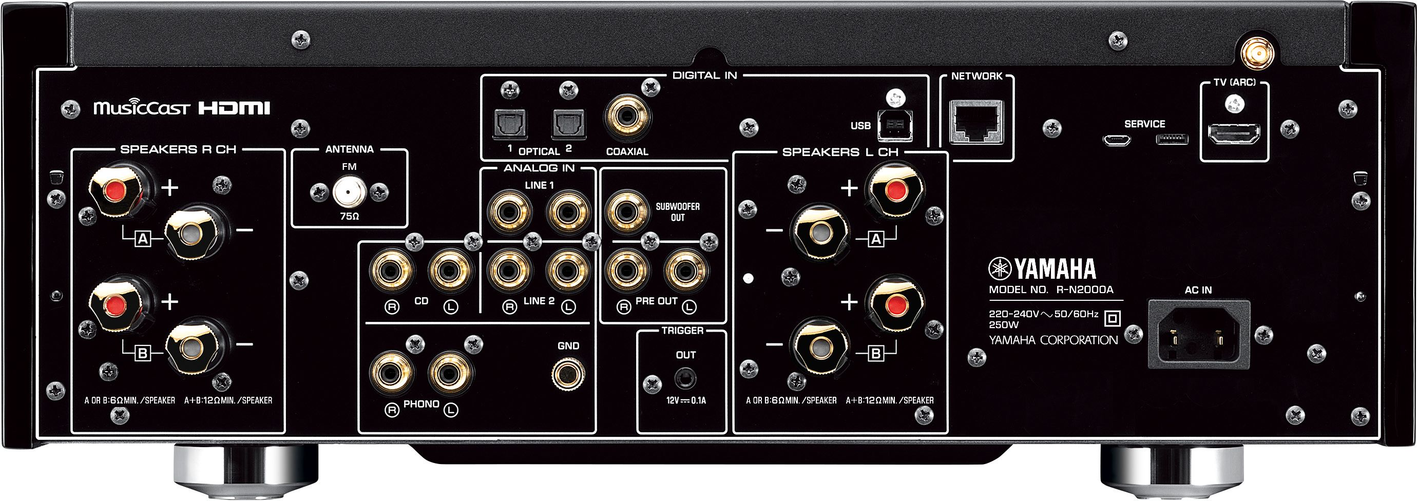 Stereo / Mrežni Receiver YAMAHA R-N2000A, srebrno-4