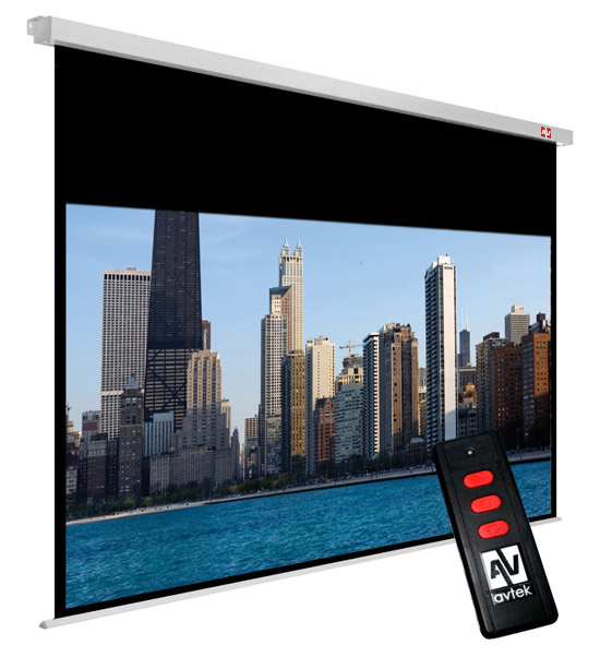 Zidno električno platno AVTEK Cinema Electric 200 MG, 200x200 cm, format 16:9