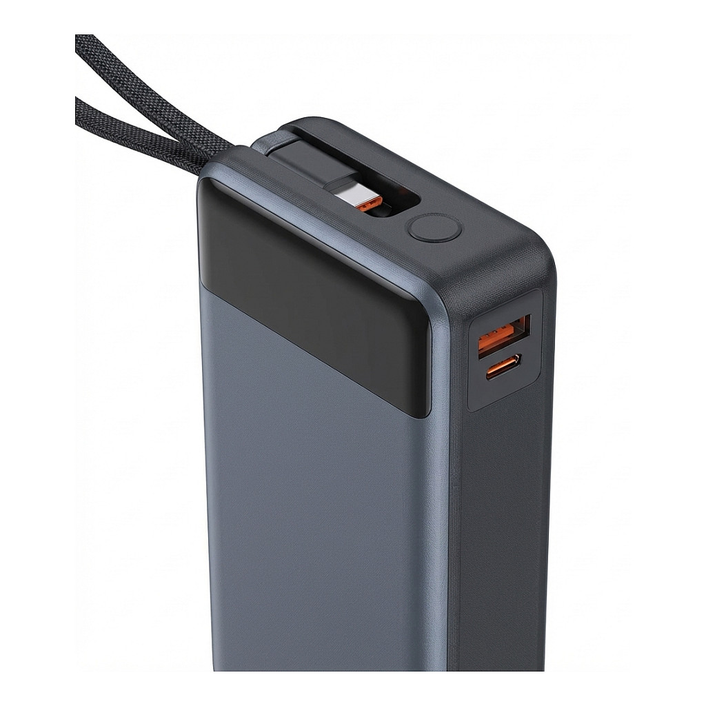 Power bank CANYON CNS-CPB600DG (20000 mAh, PD65W, ugrađeni kabel, tamno siva)-5