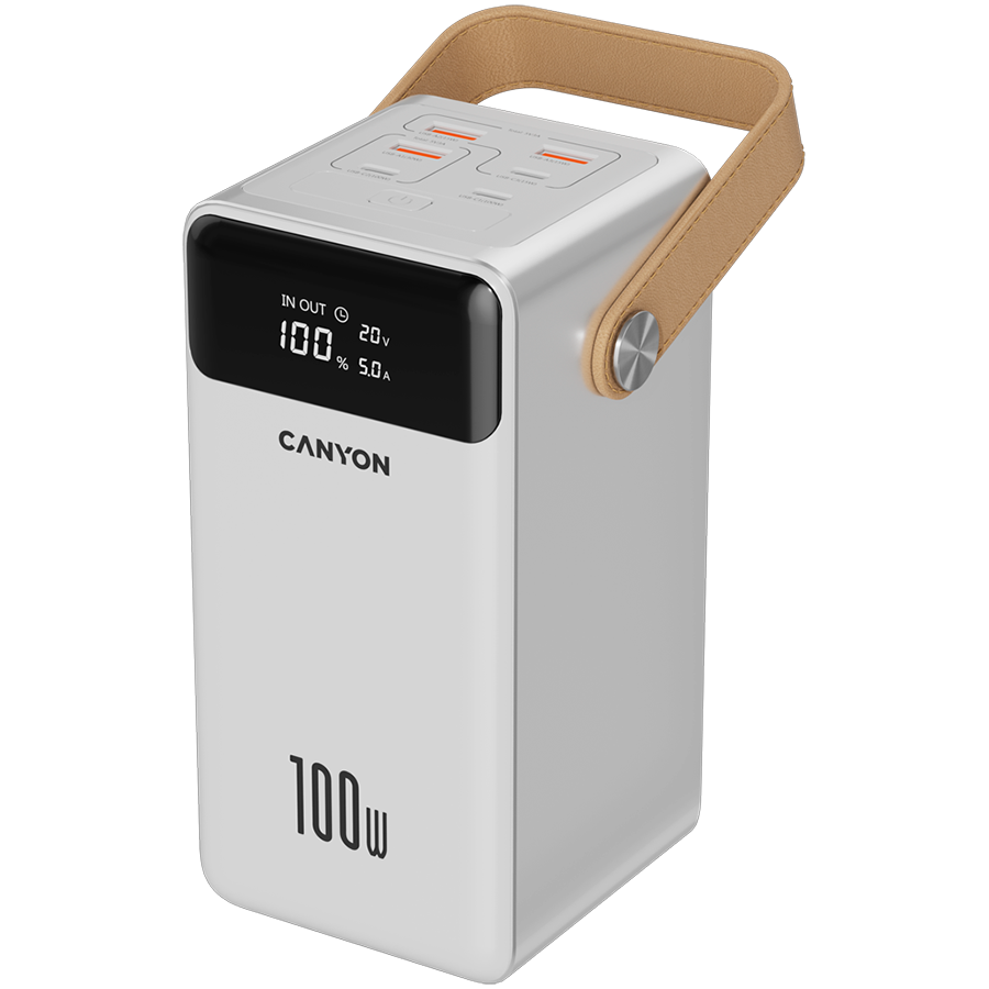 Power bank CANYON CNS-CPB610W (60000 mAh, PD100W, bijeli)-0