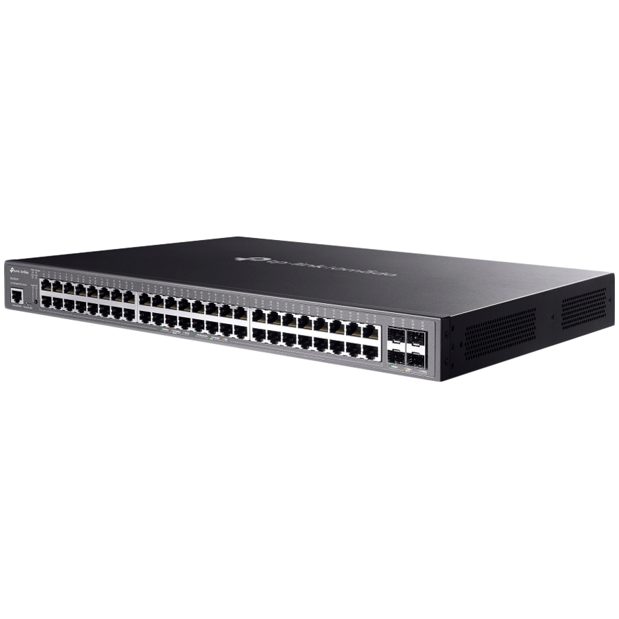 Switch TP-LINK SG3452XP 48-Port Gigabit i 4-Port 10GE SFP+ (48× Gigabit PoE+ Ports, 4× 10G SFP+, 500 W PoE Power)-1