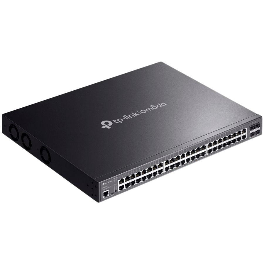 Switch TP-LINK SG3452XP 48-Port Gigabit i 4-Port 10GE SFP+ (48× Gigabit PoE+ Ports, 4× 10G SFP+, 500 W PoE Power)-2