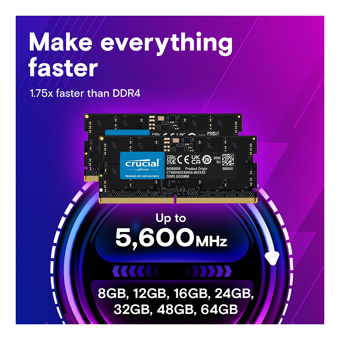 RAM CRUCIAL CT64G56C46S5 64GB DDR5-5600 SODIMM-3