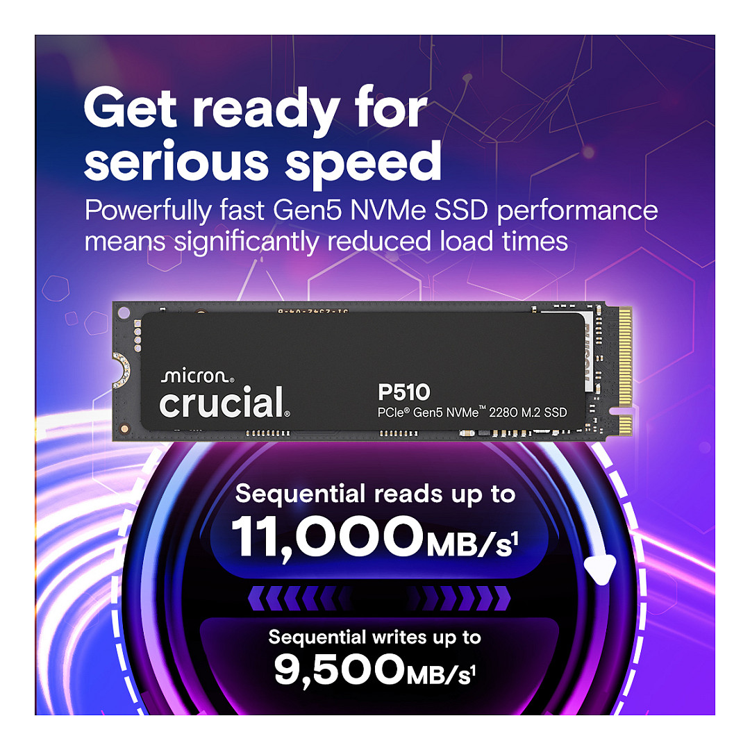 SSD CRUCIAL CT2000P510SSD8 2TB PCIe Gen5 NVMe 2280 M.2-10