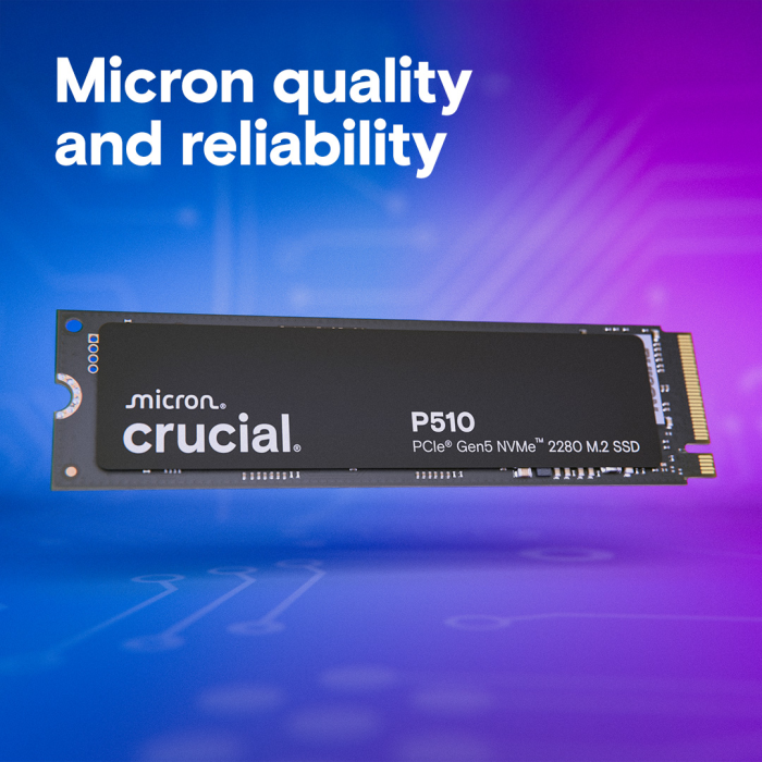 SSD CRUCIAL CT1000P510SSD8 1TB PCIe Gen5 NVMe 2280 M.2-5