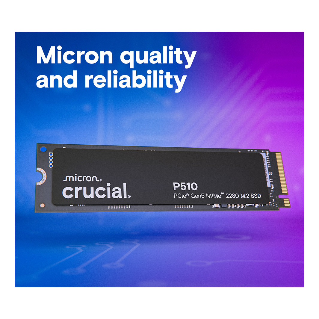 SSD CRUCIAL CT1000P510SSD8 1TB PCIe Gen5 NVMe 2280 M.2-15