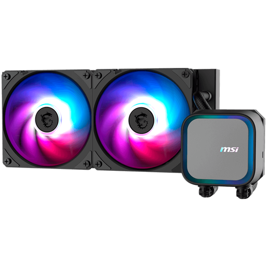 CPU COOLER MSI MAG CORELIQUID A13 240 (2x120mm, pre-installed ARGB, 500-2000RPM, copper base, intel LGA 1700/1851, AMD AM5/AM4)-2