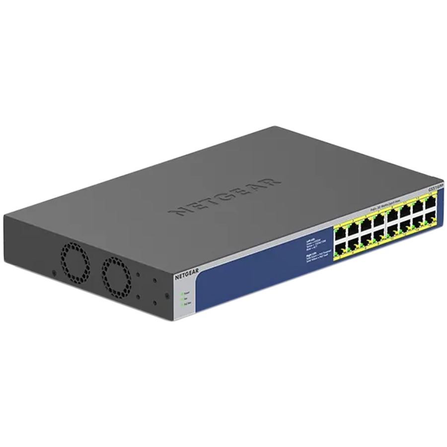 Preklopnik NETGEAR GS516PP-100EUS 16PT Gigabit unmanaged switch s PoE+-9