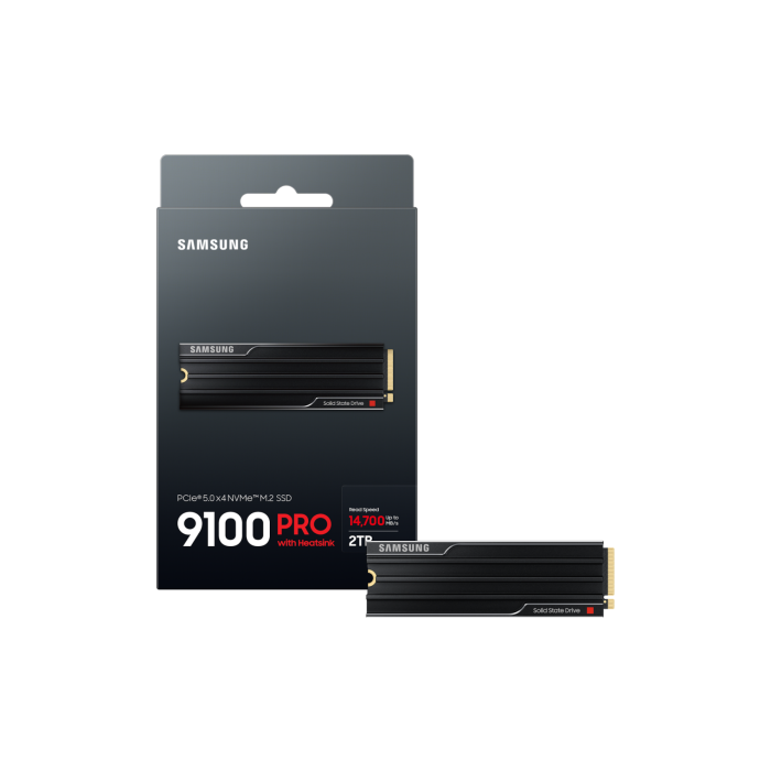 SSD SAMSUNG MZ-VAP2T0CW 2TB M.2 PCIEx4 PCI Gen5.0 9100 Pro s Heatsink-4