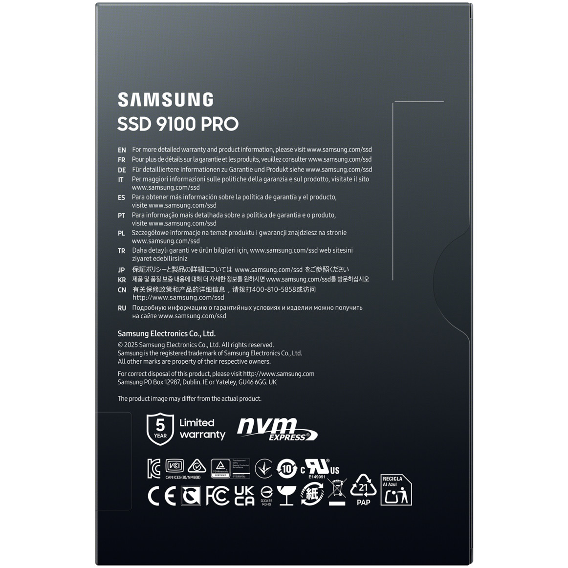 SSD SAMSUNG 4TB M.2 PCIEx4 PCI Gen5.0 9100 Pro (brzina čitanja 14800 MB/s, brzina zapisivanja 13400 MB/s)-7