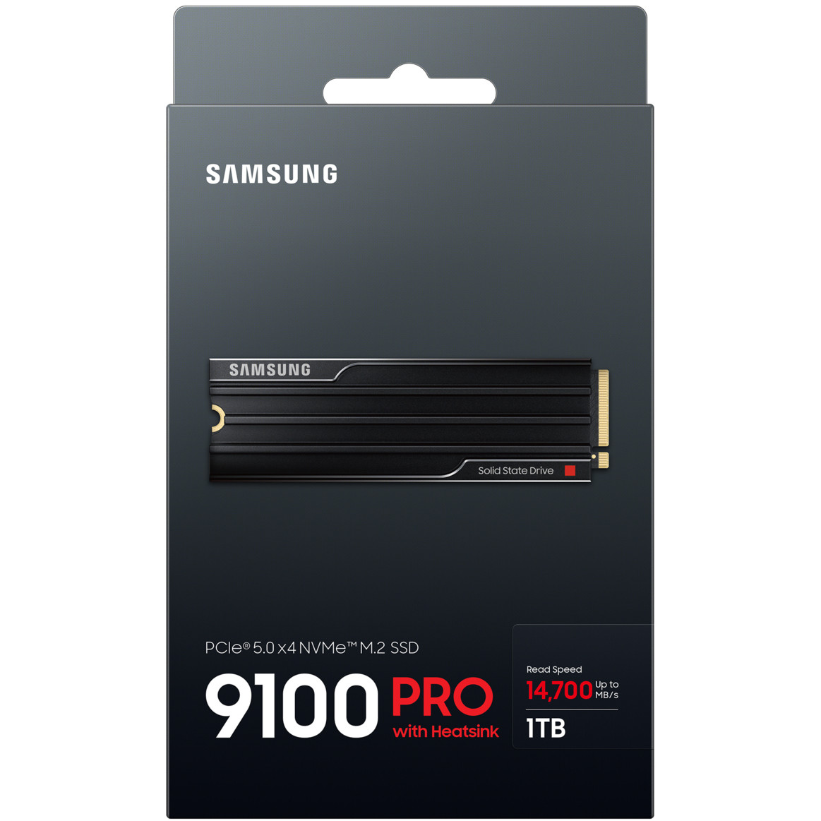 SSD SAMSUNG MZ-VAP1T0CW 1TB M.2 PCIEx4 PCI Gen5.0 9100 Pro s Heatsink-8