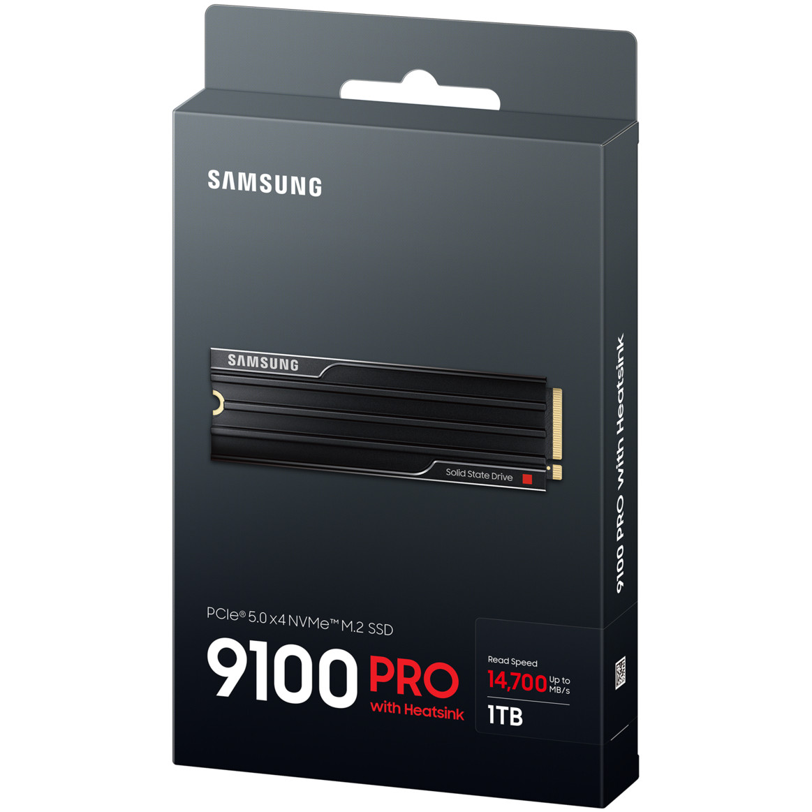 SSD SAMSUNG MZ-VAP1T0CW 1TB M.2 PCIEx4 PCI Gen5.0 9100 Pro s Heatsink-10