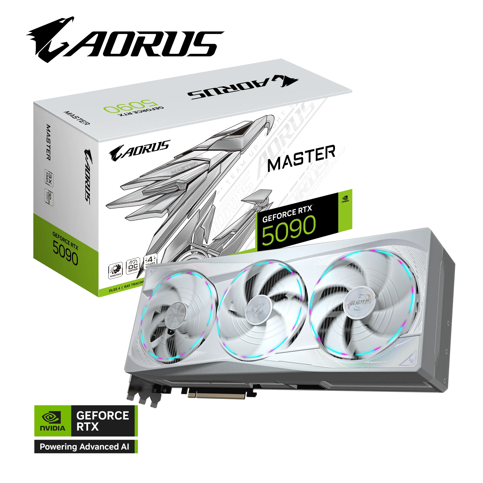 Grafička kartica GIGABYTE AORUS GeForce RTX 5090 Master Ice 32g (32GB GDDR7, PCI-E 5.0)